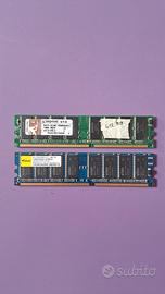 RAM DIMM DDR 400mHz 1Gb+516Mb