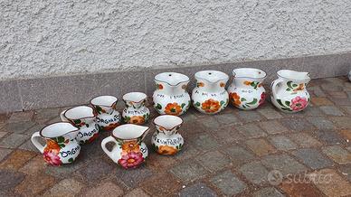 Brocche decorate per vino/acqua