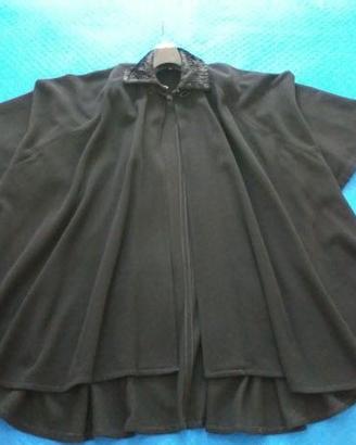 Mantella lunga donna nera - taglia M