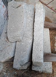 4 mensole di sostegno balconata in pietra granitic