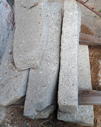 4 mensole di sostegno balconata in pietra granitic