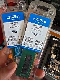 Ram Crucial DDR4-3200 32Gb 2 banchi da 16Gb