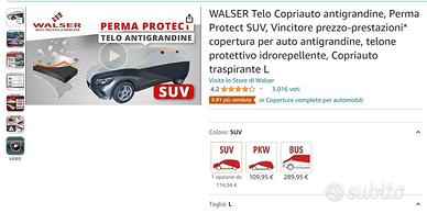 TELO COPRIAUTO ANTIGRANDINE IMPERMEABILE WALSER PERMA PROTECT SUV