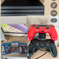 PS4 PRO 1TB + 2 Controller + 3 Giochi – Perfetta