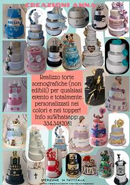 torta scenografica finta