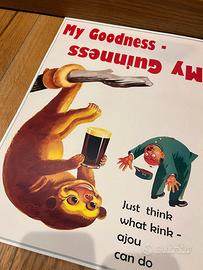 Stampa Poster Manifesti Vintage Guinnes
