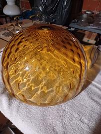 Cappello per lampadario in vetro soff ambra