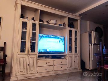 credenza  legno bianca 