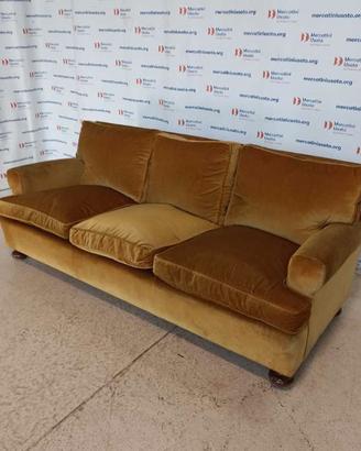Divano 3 posti Vintage senape