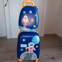 Valigia Trolley + Zainetto Bambino
