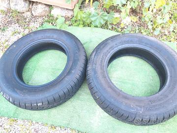 coppia gomme invernali 135/80 r13 come nuove 
