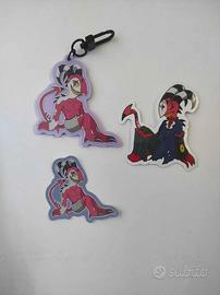 Bundle Blitzo Helluva boss keychain + 2 sticker