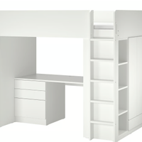 letto a soppalco IKEA SMASTAD + doghe + materasso