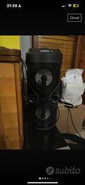 Cassa speaker bluetooth, radio, microfono ecc