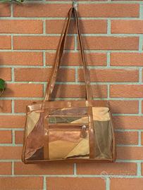 Borsa a spalla pelle vintage anni '80