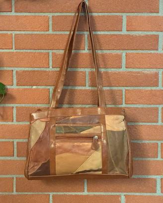 Borsa a spalla pelle vintage anni '80