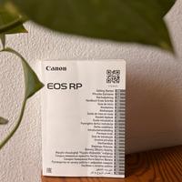 Canon RP manuale istruzioni fotocamera video