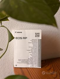Canon RP manuale istruzioni fotocamera video