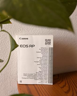 Canon RP manuale istruzioni fotocamera video