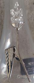 VASO IN VETRO CON INSERTO IN ARGENTO-CRISTALLO