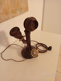 telefono a candela vintage 