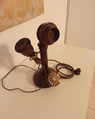 telefono a candela vintage 