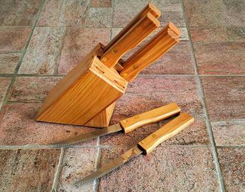 Set coltelli da cucina in acciaio