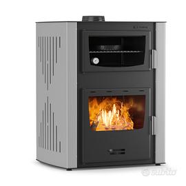 TERMOSTUFA CON FORNO  A LEGNA 27 + 8 KW