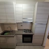 Cucina lineare grigio chiaro