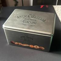 Scatola latta vintage biscotti pasticceria corsini