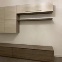 Mobile soggiorno moderno effetto legno