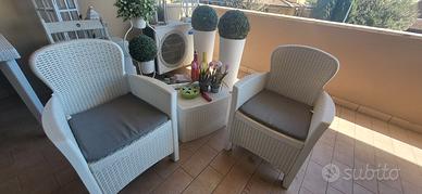 salotto da giardino esterno