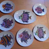 Servizio pesce da 6 in porcella bavarese, mai usat
