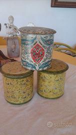 SCATOLE  IN LATTA VINTAGE