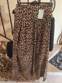 Pantaloni maculati a palazzo