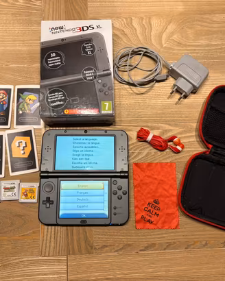 Nintendo 3DS XL New + 3 giochi e accessori