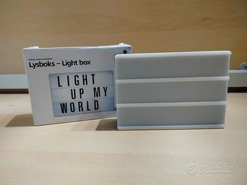 lampada a led con lettere e numeri 