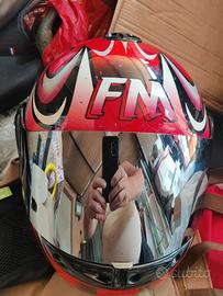 casco integrable fm  taglia L 1500 grammi con visi