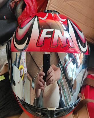 casco integrable fm  taglia L 1500 grammi con visi