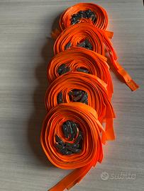 Cinghie ancoraggio arancione 50 pezzi