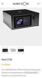 Nad c700 streamer amplificatore all in one