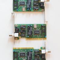Lotto 3 schede di rete ISA vintage GTS (RJ45 + BNC