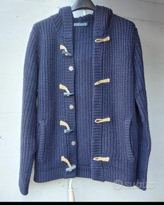 Cardigan con cappuccio da uomo. 