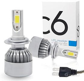 Kit lampade led c6 7600lumen luce bianco ghiaccio