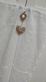 Shabby/ tenda/ tendina a vetro/ tendina bianca