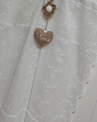 Shabby/ tenda/ tendina a vetro/ tendina bianca