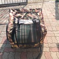 carrettino per trasporto cane con bicicletta 