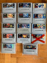 Collezione SNES Super Nintendo Mario Megaman
