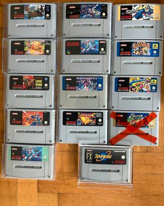 Collezione SNES Super Nintendo Mario Megaman