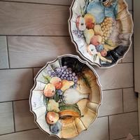 Coppia piatti vintage ceramica Bassano